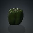8.jpg GREEN PEPPER 3D MODEL - 3D PRINTING - OBJ - FBX - 3D PROJECT GREEN PEPPER VEGETABLE FOOD KITCHEN EAT