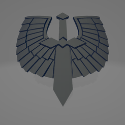 Thumb.png STL file DARK ANGELS LOYALIST LEGION ICON MOULDED 'HARD TRANSFER' FOR HORUS HERESY・3D print design to download