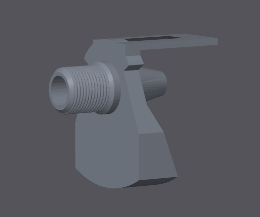 Airsoft TM Desert Eagle Muzzle adaptor to 14mm ccw