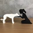 WhatsApp-Image-2023-01-17-at-11.34.17-1.jpeg Girl and her Galgo (tied hair) for 3D printer or laser cut