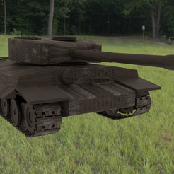 Tiger_tank-I.png Archivo STL Tiger_tank・Modelo para descargar e imprimir en 3D