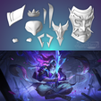 YiSB02.png Accessories Spirit Blossom Master Yi League of Legends STL files