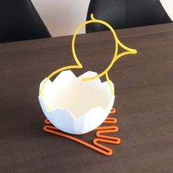 fdwq.jpg STL file easter chick・3D printable model to download