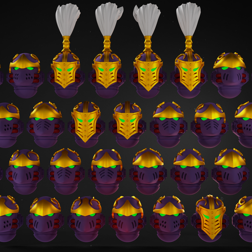 Sodomites In Ceramite Helmets for New Heresy 3D model