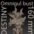 Omnigul bust ae 1/10 scale 21 parts オムニグル ハイブウィザード胸像 3Dプリントモデル
