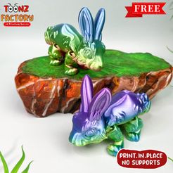6.jpg Бесплатный STL файл ПЕЧАТЬ НА МЕСТЕ ГИБКИЙ МИЛЫЙ КРОЛИК ШАРНИРНЫЙ・3D-печатная модель для загрузки
