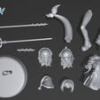 Gawr-Gura_Parts.png Gawr Gura - Hololive Vtuber Anime Figurine STL for 3D Printing