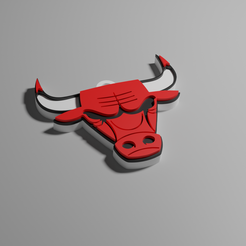 STL file Chicago Bulls Logo Key Chain 🔑・3D printing idea to download・Cults