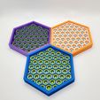 20221114_152449.jpg Juego de posavasos hexagonales (impresión con un solo extrusor) VERSION GRATITA CON MARCA DE AGUA