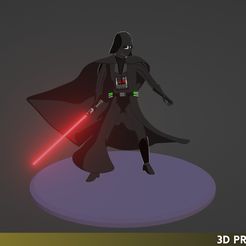 DarthVader_3DRender_01.jpg Archivo 3D Darth Vader (Star Wars)・Diseño imprimible en 3D para descargar