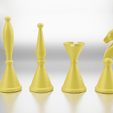 decopng.png Art Deco Style Printable Chess Set 3D print model