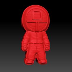 cuadrado.jpg Файл STL SQUID GAME - MOLD BATH BOMB, SOLID SHAMPOO・Шаблон для загрузки и 3D-печати