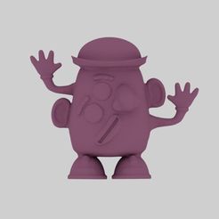 x1.jpg Fichier STL MR POTATO HEAD (PICASSO) TOY STORY FUNKO POP・Modèle à télécharger et à imprimer en 3D