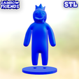 111.png BLUE FROM RAINBOW FRIENDS - ROBLOX. TWO STL MODEL.