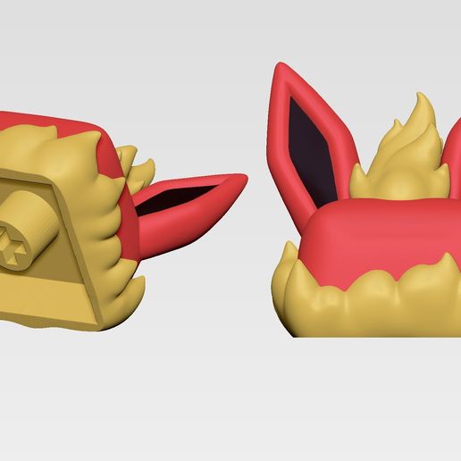 flareon02.jpg Flareon Pokemon - Keycap 3D mechanical keyboard - Eeveelutions