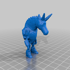 8563315a-a5ed-41b9-ae24-77b096fdc446.png Archivo 3D gratuito unicornio cyborg de dos cuernos・Objeto imprimible en 3D para descargar