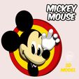 2.jpg mickey mouse 3d model wall relief