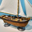Guns5.jpg 3D file Wooden Sailing Ship (Alabaster) 28mm Tabletop Gaming Terrain・3D print design to download