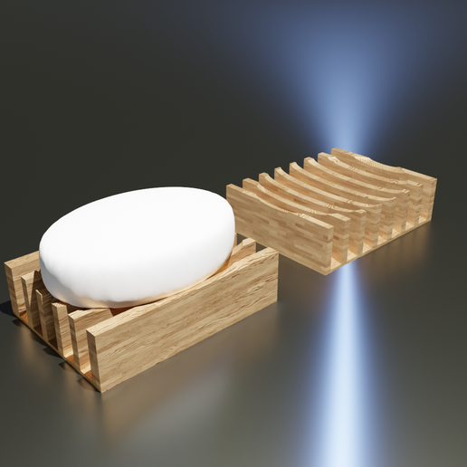Soap Dish (stripes water escape) 3D model