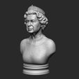 03.jpg Queen Elizabeth II Bust 3D print model