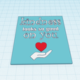 kindness-1.png Kindness look good on you, heart in hand logo tag - fridge magnet, keychain, wall decor
