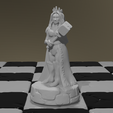 render_humanQueen.png Fantasy chess pieces human vs orcs