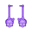 Monster High Frankie Stein basic earrings.stl Monster High Basic Frankie Stein doll accessories set replacement