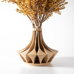 DSC04326.jpg Vase court Savi, décoration d'intérieur moderne et unique pour les arrangements de fleurs séchées et conservées