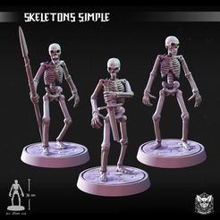 CSR merle ke STL file Skeleton Simple・3D print object to download, dungeonDogMiniatures