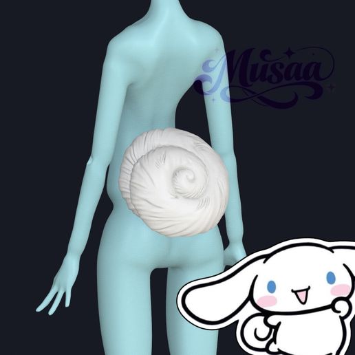 Sinamorol tail for Monster High g1 dolls