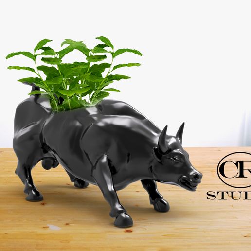 new york bull planter 3D model