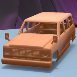 a001.png Fichier STL NISSAN PATROL 1980 (1/24) carrosserie imprimable・Plan pour impression 3D à télécharger