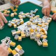 shuffle.JPG 手積み麻雀用センターピース / Riichi Mahjong Center Piece
