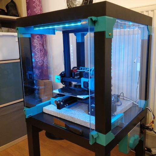 Slack Lack - The Lack Enclosure with Sliding Pocket Doors 3D model