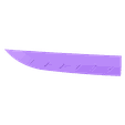 filo 2 sanemi shinazugawa 1.stl katana de Sanemi Shinazugawa de Kimetsu no Yaiba / Demon Slayer
