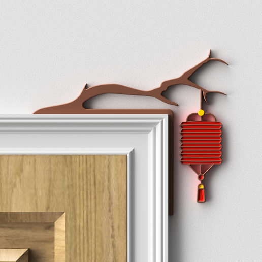 Chinese Lantern Door Topper