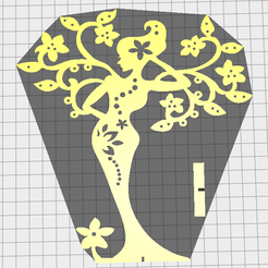 1.png Hanger for earrings and necklaces (fairy design)
