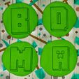 2.jpg MINECRAFT alphabet cookie cutter and stamps- CAPS - MINECRAFT CALLET CUTTER SET BOTTOM BLOCKS AND CLAY - 7cm