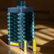 BatteryVase-15.jpg Free STL file Beautiful Battery Vase & Storage・3D printable object to download