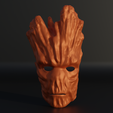 .1.png Groot Cosplay Face Mask 3D print model