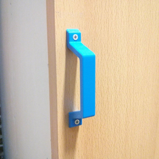 3.png Fichier STL gratuit Pull handle for cabinet doors and drawers (from CAD to 3D-printed model in 30 minutes)・Modèle à télécharger et à imprimer en 3D, CreativeTools