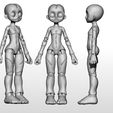 4.jpg Mossik Zombe - STL 3D Kit Printed Ball Jointed Doll Base - PLA filament /SLA Resin Compatible files