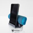 6%, % a 0yte) yy oy; BGS, Oren Ley t3dCell in @print3dcell - QO. JBL FLIP 5 and 6 PHONE AND SPEAKER STAND