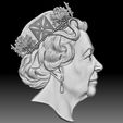 5.jpg Queen Elizabeth coin medal bas-relief