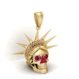 R-2.jpg Pendentif en forme de crâne de liberté couronné de rubis - Modèle imprimable en 3D