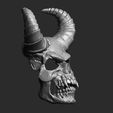 3-1.jpg Demon Scull Mask - mobile jaw 3D print model