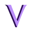 V.stl Letras y Números ASSASSINS CREED | Logo