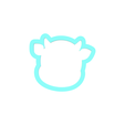 Baby-Cow-Face-3.png Cow Cookie Cutter | STL File