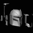 WolfNew6.jpg Mandalorian Modern Lothal Helmet 3d digital download / Mandalorian Helmet