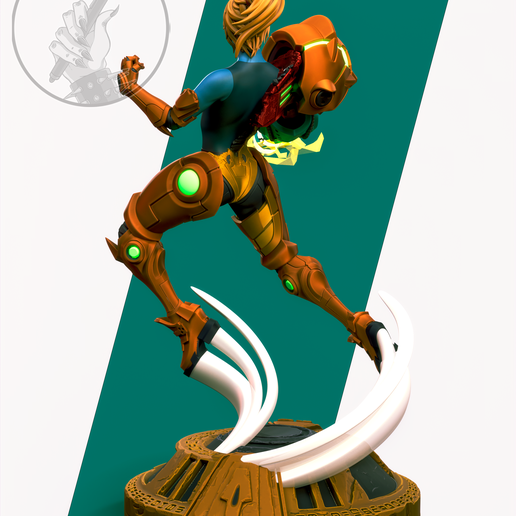 Archivo STL Samus versión media armadura 👾 ・Modelo de impresora 3D para ...